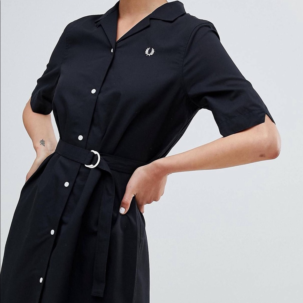 Fred Perry Black Dress USA 6 UK 10